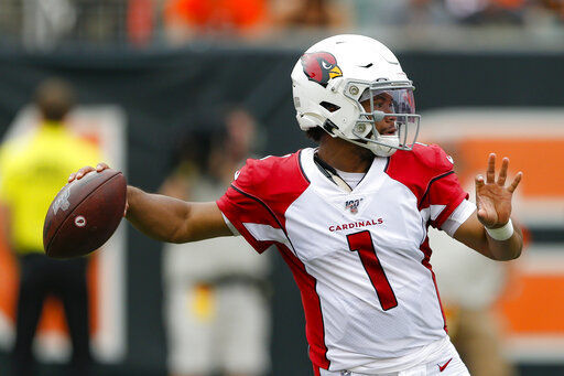 Arizona Cardinals quarterback Kyler Murray (OU)